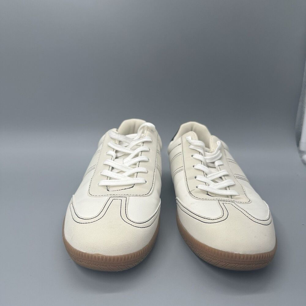 J.Crew Womens Field Sneakers White Beige US Size 9.5 9H Casual Sneakers - Picture 2 of 8